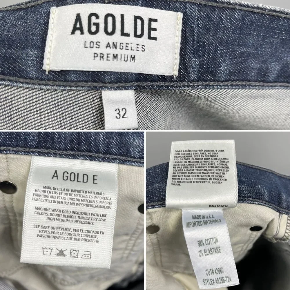 AGOLDE Men’s Hero Slim Tapered Jeans in Crossover 32 x 30